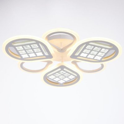 Люстра с ПДУ 1152/6 LED 178Вт 3000-6000К диммер белый 65х65х8 см