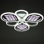 Люстра с ПДУ 1152/6 LED 178Вт 3000-6000К диммер белый 65х65х8 см