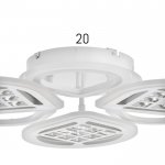 Люстра с ПДУ 1152/6 LED 178Вт 3000-6000К диммер белый 65х65х8 см