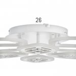 Люстра с ПДУ 1153/8 LED 208Вт 3000-6000К диммер белый 72х72х10 см