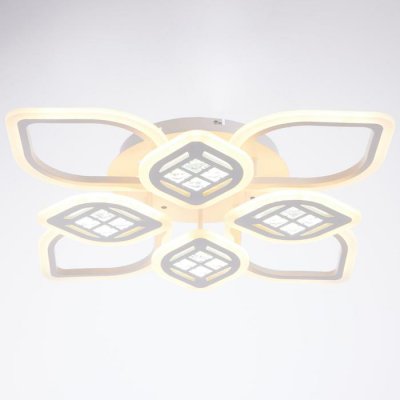 Люстра с ПДУ 1153/8 LED 208Вт 3000-6000К диммер белый 72х72х10 см