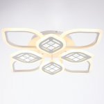 Люстра с ПДУ 1153/8 LED 208Вт 3000-6000К диммер белый 72х72х10 см