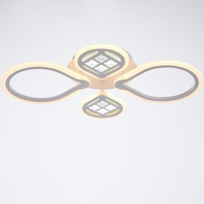 Люстра с ПДУ 1154/4WT LED 96Вт 3000-6000К диммер белый 65х45х8 см