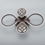 Люстра с ПДУ 1154/4CF LED 96Вт 3000-6000К диммер кофе 65х45х8 см