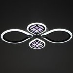 Люстра с ПДУ 1154/4CF LED 96Вт 3000-6000К диммер кофе 65х45х8 см