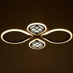 Люстра с ПДУ 1154/4CF LED 96Вт 3000-6000К диммер кофе 65х45х8 см