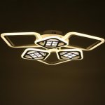 Люстра с ПДУ 1156/6WT LED 144Вт 3000-6000К диммер белый 78х78х10 см