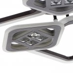 Люстра с ПДУ 1156/6CF LED 144Вт 3000-6000К диммер кофе 78х78х10 см