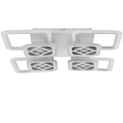 Люстра с ПДУ 1156/8 LED 192Вт 3000-6000К диммер белый 78х78х10 см Люстра с ПДУ 1156/8 LED 192Вт 3000-6000К диммер белый 78х78х10 см