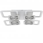 Люстра с ПДУ 1156/8 LED 192Вт 3000-6000К диммер белый 78х78х10 см