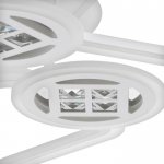 Люстра с ПДУ 1157/6WT LED 144Вт 3000-6000К диммер белый 73х73х10 см