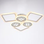 Люстра с ПДУ 1157/6WT LED 144Вт 3000-6000К диммер белый 73х73х10 см