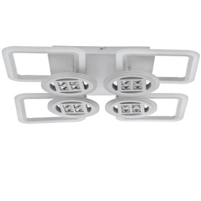 Люстра с ПДУ 1157/8 LED 192Вт 3000-6000К диммер белый 83х83х10 см Люстра с ПДУ 1157/8 LED 192Вт 3000-6000К диммер белый 83х83х10 см