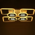 Люстра с ПДУ 1157/8 LED 192Вт 3000-6000К диммер белый 83х83х10 см