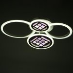 Люстра с ПДУ 1158/4WT LED 116Вт 3000-6000К диммер белый 63х45х12 см