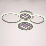 Люстра с ПДУ 1158/4WT LED 116Вт 3000-6000К диммер белый 63х45х12 см