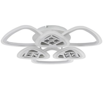 Люстра с ПДУ 1160/6WT LED 126Вт 3000-6000К диммер белый 64х64х10 см Люстра с ПДУ 1160/6WT LED 126Вт 3000-6000К диммер белый 64х64х10 см