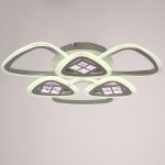 Люстра с ПДУ 1160/6WT LED 126Вт 3000-6000К диммер белый 64х64х10 см