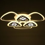 Люстра с ПДУ 1160/6WT LED 126Вт 3000-6000К диммер белый 64х64х10 см