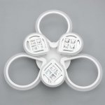 Люстра с ПДУ 1161/6WT LED 114Вт 3000-6000К диммер белый 65х45х10 см