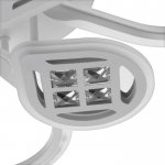 Люстра с ПДУ 1161/6WT LED 114Вт 3000-6000К диммер белый 65х45х10 см