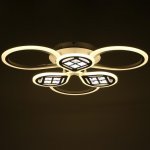 Люстра с ПДУ 1161/6WT LED 114Вт 3000-6000К диммер белый 65х45х10 см