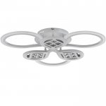 Люстра с ПДУ 1161/6WT LED 114Вт 3000-6000К диммер белый 65х45х10 см