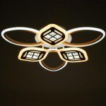 Люстра с ПДУ 1162/6WT LED 120Вт 3000-6000К диммер белый 65х45х8 см