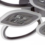 Люстра с ПДУ 1162/8CF LED 160Вт 3000-6000К диммер кофе 70х70х10 см