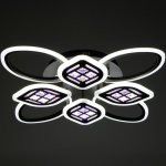 Люстра с ПДУ 1162/8CF LED 160Вт 3000-6000К диммер кофе 70х70х10 см