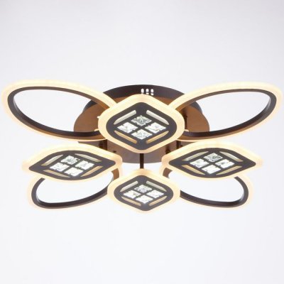 Люстра с ПДУ 1162/8CF LED 160Вт 3000-6000К диммер кофе 70х70х10 см Люстра с ПДУ 1162/8CF LED 160Вт 3000-6000К диммер кофе 70х70х10 см