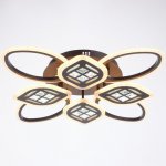 Люстра с ПДУ 1162/8CF LED 160Вт 3000-6000К диммер кофе 70х70х10 см