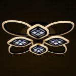 Люстра с ПДУ 1162/8CF LED 160Вт 3000-6000К диммер кофе 70х70х10 см