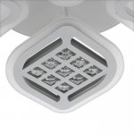 Люстра с ПДУ 1163/4WT LED 124Вт 3000-6000К диммер белый 96х69х8 см