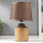 Лампа настольная 16234/1 E14 40Вт коричневый 20х20х30 см