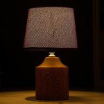 Лампа настольная 16234/1 E14 40Вт коричневый 20х20х30 см