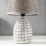 Лампа настольная 16235/1 E14 40Вт бело-серый 20х20х30 см