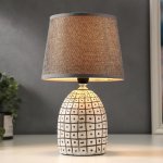 Лампа настольная 16235/1 E14 40Вт бело-серый 20х20х30 см