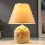 Лампа настольная 16237/1BG E14 40Вт бежевый 18х18х25 см