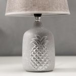 Лампа настольная 16241/1GR-SL E14 40Вт серо-серебристый 20х20х32 см