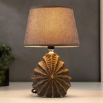 Лампа настольная 16242/1GR-GD E14 40Вт серо-золотой 15х20х31 см