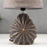 Лампа настольная 16242/1GR-GD E14 40Вт серо-золотой 15х20х31 см