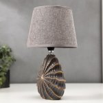 Лампа настольная 16242/1GR-GD E14 40Вт серо-золотой 15х20х31 см