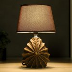 Лампа настольная 16242/1GR-GD E14 40Вт серо-золотой 15х20х31 см