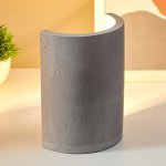 Настольная лампа 16247/1GR  Е27 60Вт серый 10х13,5х18 см