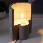 Настольная лампа 16247/1GR  Е27 60Вт серый 10х13,5х18 см