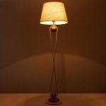 Торшер "Милан" 1хE27 40Вт белый-медь 45х45х162 см.