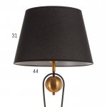 Торшер "Милан" 1хE27 40Вт черный-медь 45х45х162 см.