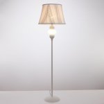 Торшер с LED подсветкой  "Валенсия" 1хE27 40Вт белый 43х43х155 см.