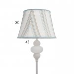 Торшер с LED подсветкой  "Валенсия" 1хE27 40Вт белый 43х43х155 см.